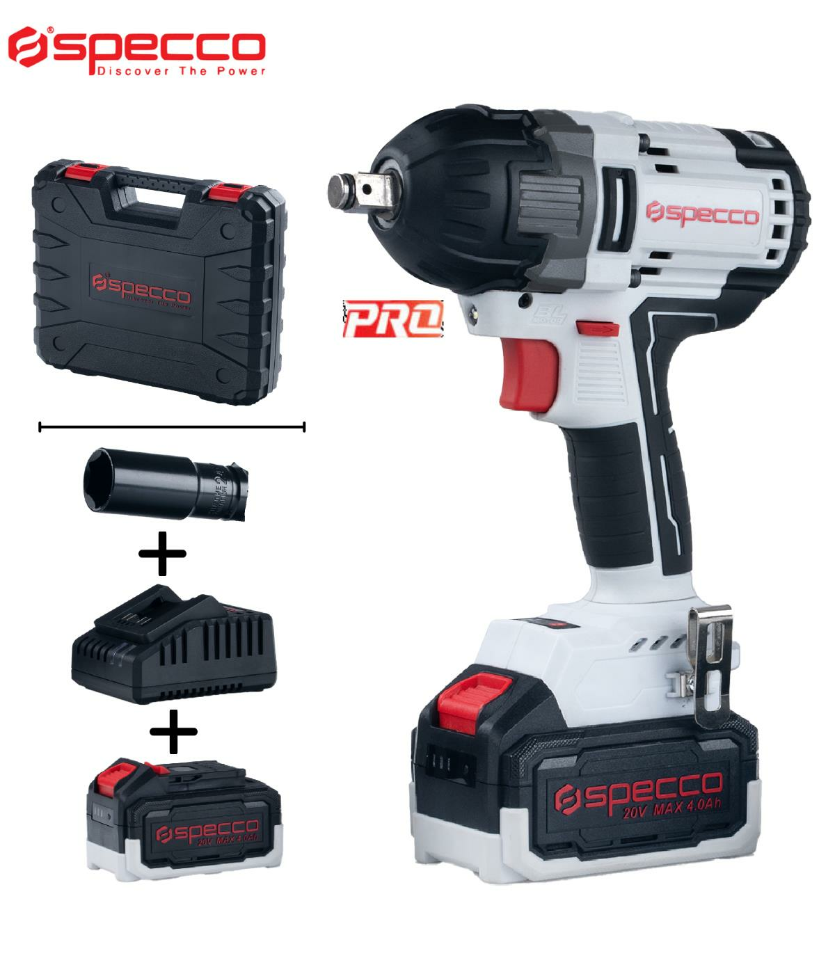 Specco Akülü Darbeli Somon Sökme 20V-4Ah (1/2”) SP20V-4050